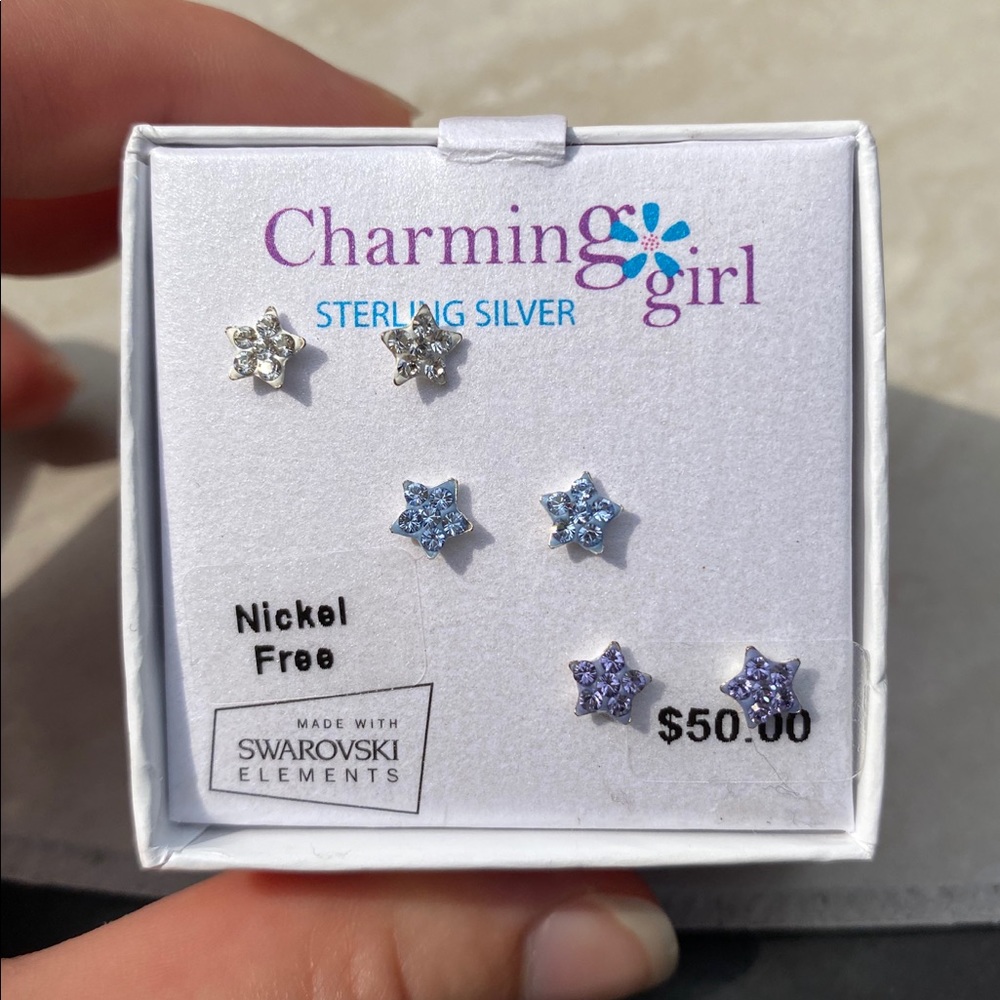 Star-Shaped Stud Earrings Set